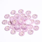 Electric Neon Light Rose XIRIUS Round Shape High Quality Glass Sew-on Rhinestones WholesaleRhinestone